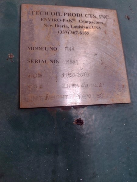 4 CHAMBER ENVIRO-PAK MODEL #R44 RECYCLING COMPACTOR: STOCK #16415