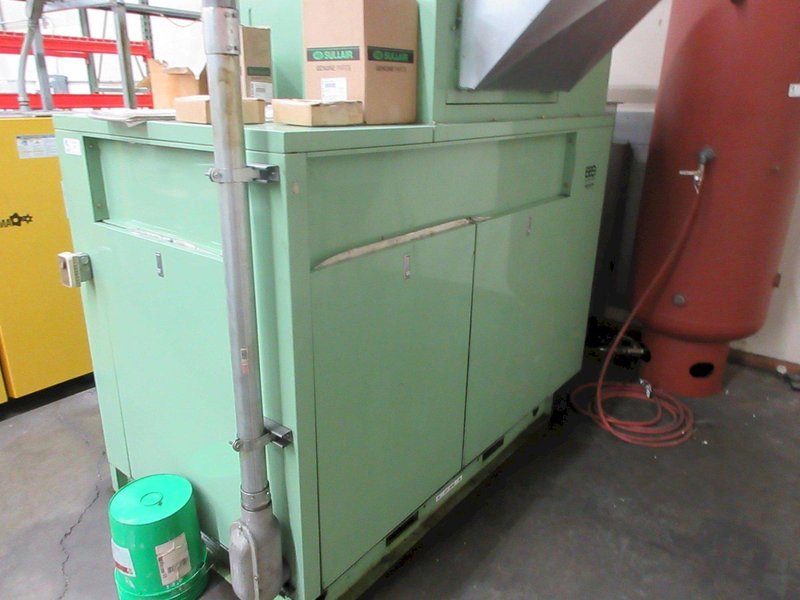 Sullair LS-16-75/A 75 HP Rotary Screw Air Compressor with Receiver Tank- Auction Item
