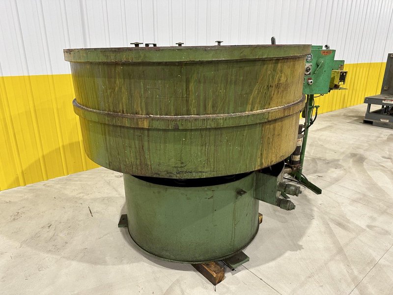 12 FT HAMMOND ROTO-FINISH MODEL #ST-12 ROTARY BOWL VIBRATORY PARTS DEBURRING FINISHER: STOCK #20064