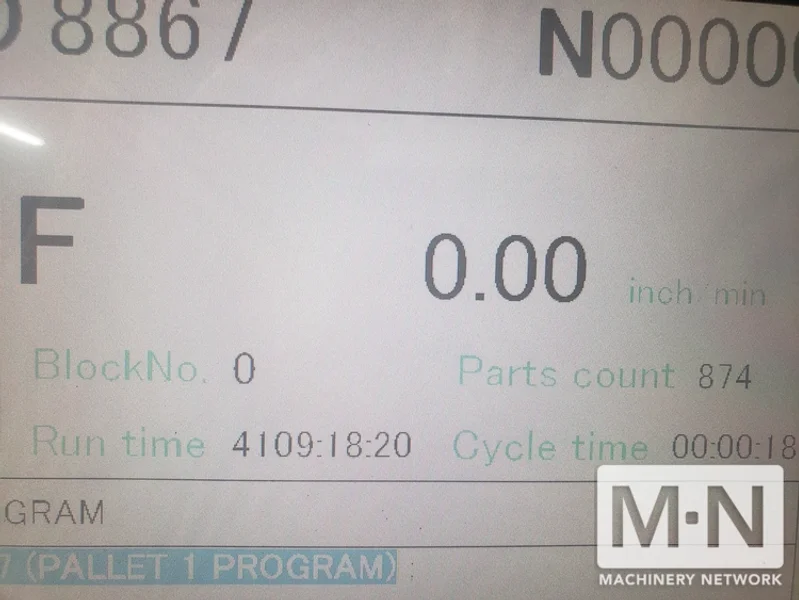 Kitamura MYCENTER HX250G CNC Horizontal Machining Center, 2012