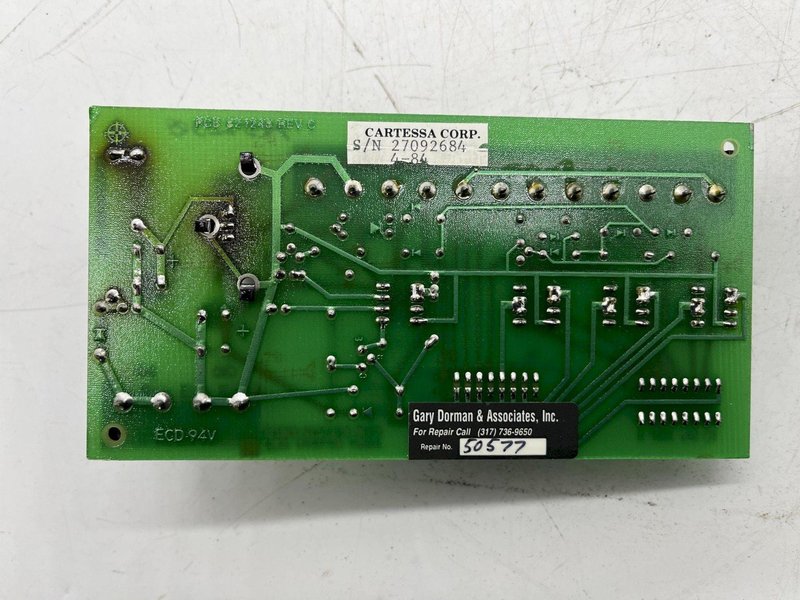 PCB 821248 REV C CINCINNATI INC ASSY 821249 REV D STOCK #16117