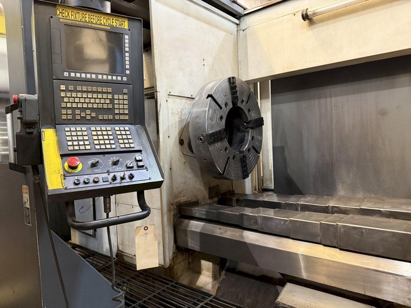 Used, 48" x 78" Geminis Model GT5 G2 - Flat Bed CNC Lathe with Y Axis