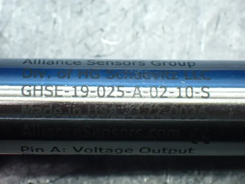ALLIANCE SENSORS GROUP 2 LINEAR VARIABLE INDUCTIVE TRANSDUCER POSITION SENSORS  -  GHSE-19-025-A-02-10-S