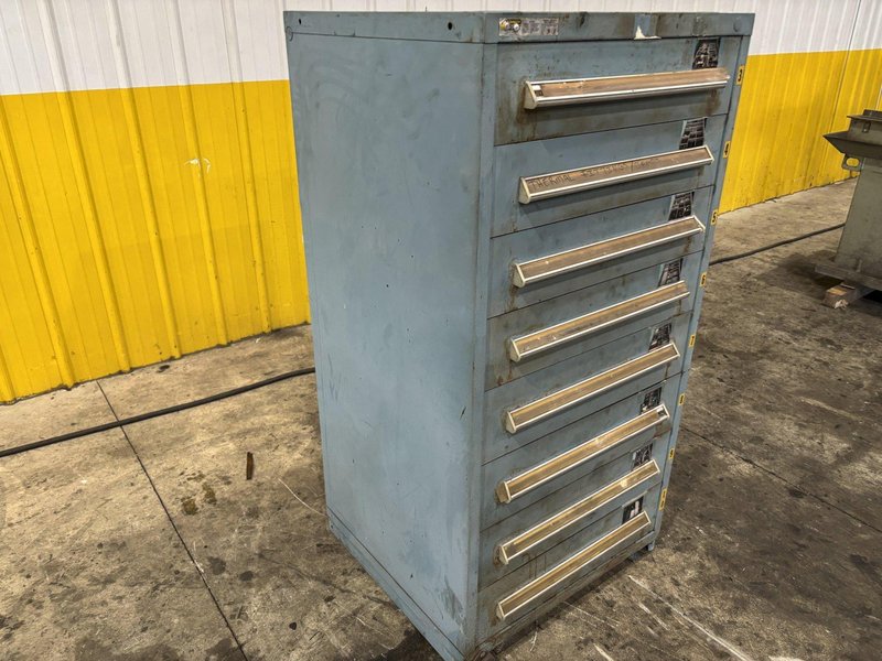 10 DRAWER STANLEY VIDMAR 28&quot; X 30&quot; X 59&quot; TOOL STORAGE CABINET: YOBRO #24026