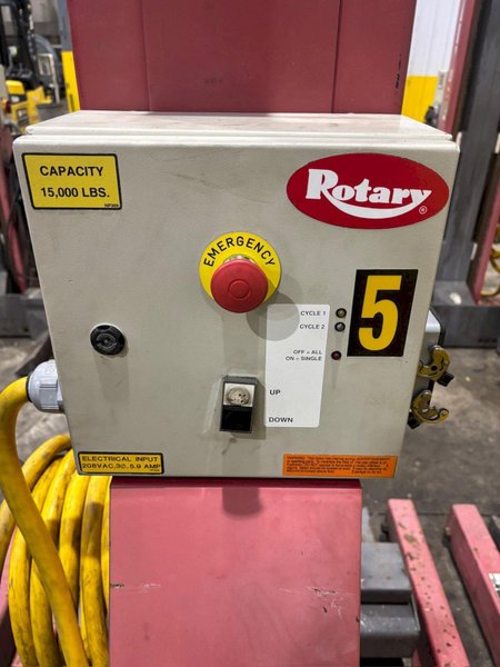 (6) 15,000 LBS ROTARY MODEL #HP615-100 AUTOMOTIVE COLUMN LIFT JACKS: YOBRO #24527