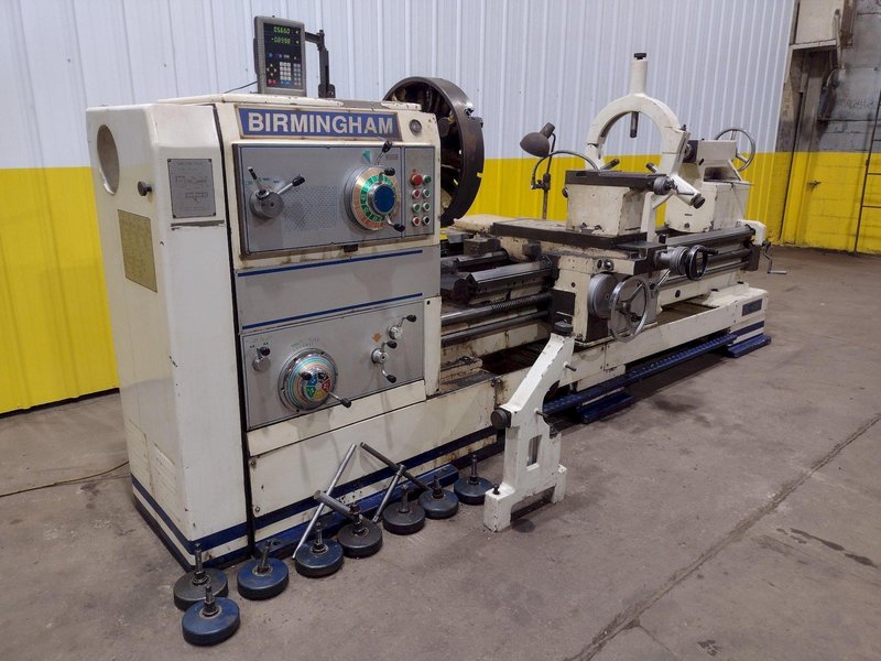 40&quot; x 80&quot; BIRMINGHAM MODEL #DL4080 ENGINE LATHE, 5-1/8&quot; HOLLOW SPINDLE HOLE: STOCK #19321