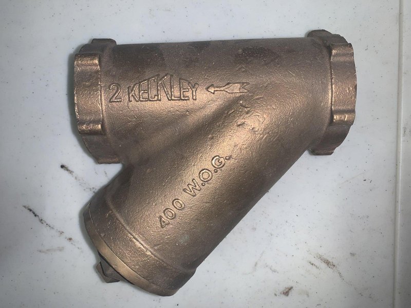 2&quot; KECKLEY BRONZE THREADED Y STRAINER 400 W.O.G STOCK #16395