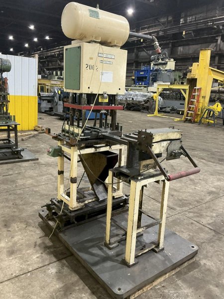 12 TON PNEUPOWR AIRAM MODEL #4P12 PNEUMATIC PRESS 3” STROKE: YOBRO #24856