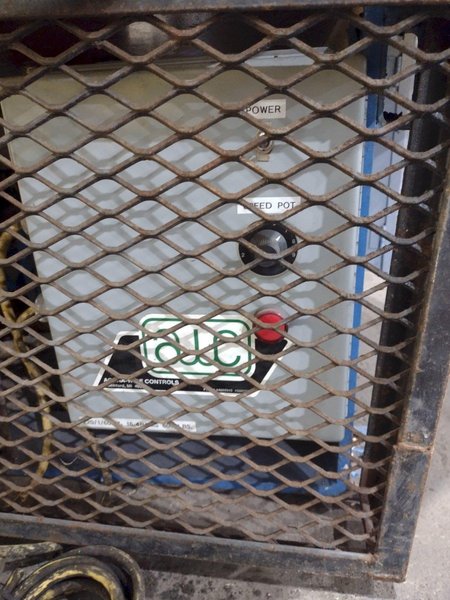 5,500 LBS X 48" AWC ACCRA WIRE CONTROLS MODEL #F-200AF HORIZONTAL PALLET TYPE POWERED DE-COILER REEL: STOCK #19270