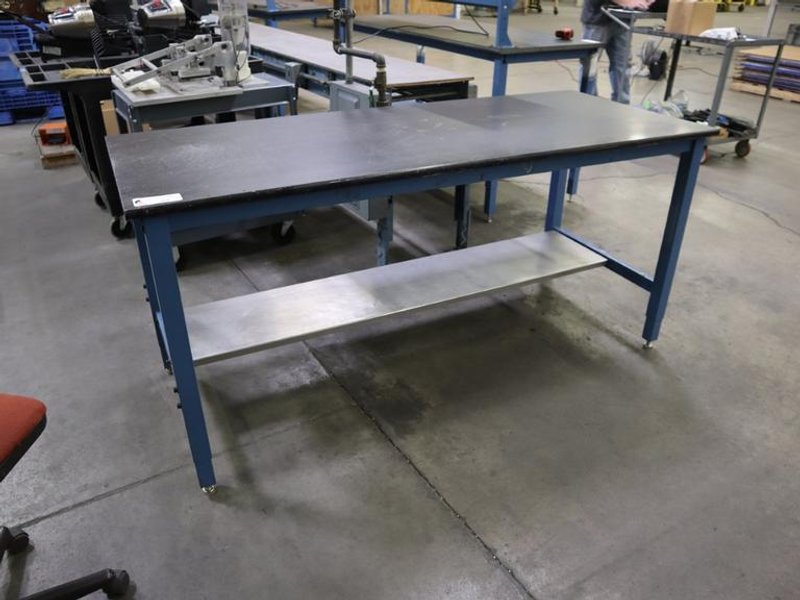 Work Bench Adjustable Height, Lower Shelf- Auction Item