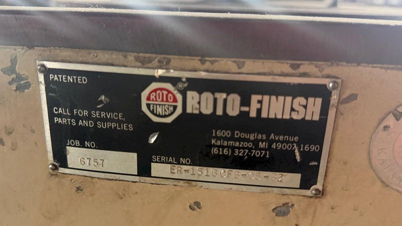 15 Cu. Ft. Roto-Finish Model ER-1516 Vibratory Finishing Machine
