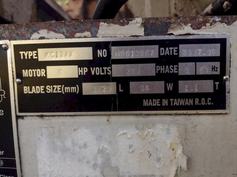 12" x 12" KALAMAZOO MODEL #KC12AX AUTOMATIC HORIZONTAL BANDSAW: STOCK #18791