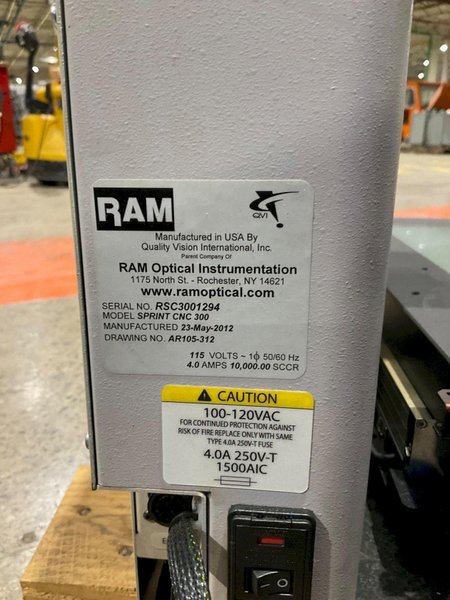 RAM Optical – Sprint CNC 300 – Dimensional Measurement System, 2012
