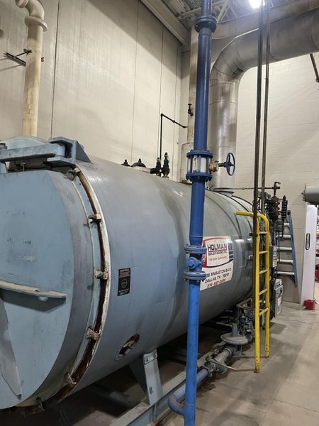 300 Hp. Superior High Pressure Steam Boiler, 150 psi, 1995 – 12.6 MBH Gordon Piatt Burner, Blowdown Separator