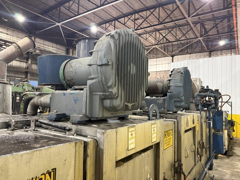 24" WIDE x 8" HIGH CAE RANSOHOFF 4-STAGE STAINLESS STEEL BELT CONVEYOR PARTS WASHER, WITH RUST INHIBITOR APPLICATION: YOBRO #25378