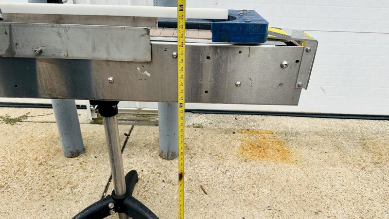 Inline Filling Systems  |  S.S. 4” x 10' Flattop Belt Conveyor / Smooth Top Belt