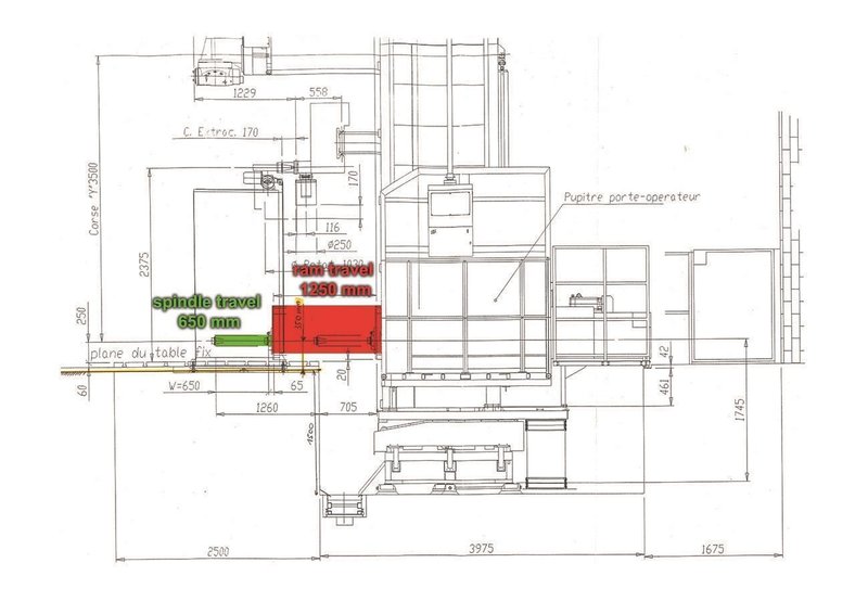 Parpas ML120-1 -8 axes X: 12 000- Y: 3500- Z: 1250 mm CNC