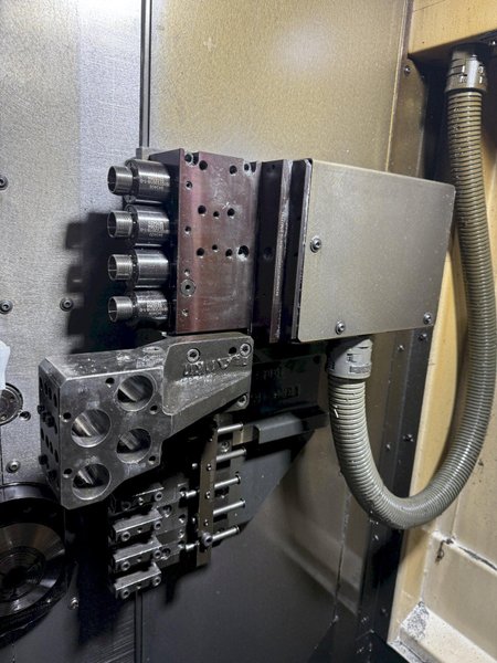 DMG Mori Sprint 32/8 CNC Screw Machine, Swiss Type, with Patriot Bar 
Feeder, Model 338