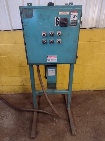 3&quot; x 12&#039; BUCKEYE MFG MODEL #56-98326 TUBE &amp; PIPE ROTARY BRUSH DEBURRING MACHINE: STOCK #16173