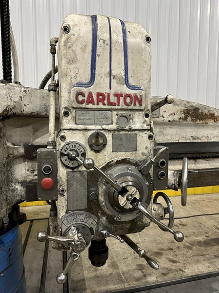 5&#039; X 11&quot; CARLTON MODEL #1A RADIAL DRILL WITH EXTRA VERTICAL TRAVEL: STOCK #21962