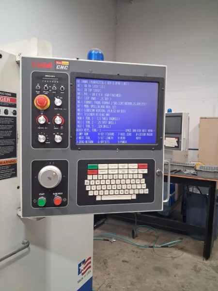 1987 Fadal VMC-40 904-1 CNC Vertical Machining Center 22"x16"x20" 7,500 RPM 20 ATC Calmotion USB $9,900 FOB San Jacinto, CA
