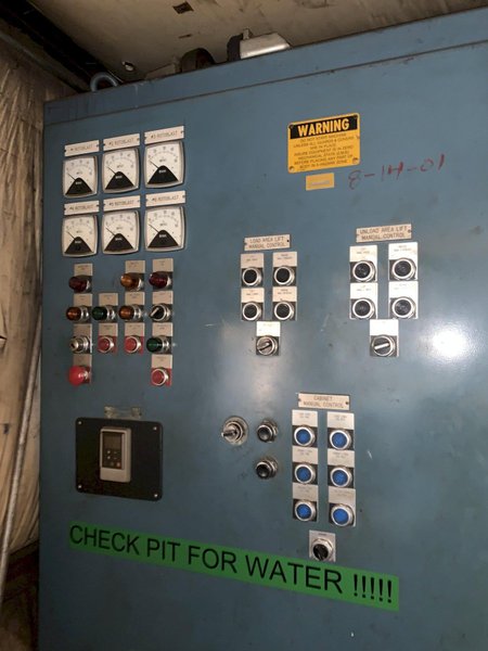 162&quot; WIDE X 6 WHEEL PANGBORN SHOT ROTOBLAST MODEL #ES-1923 TOP &amp; BOTTOM PLATE BLAST CLEANING SYSTEM: STOCK #13319