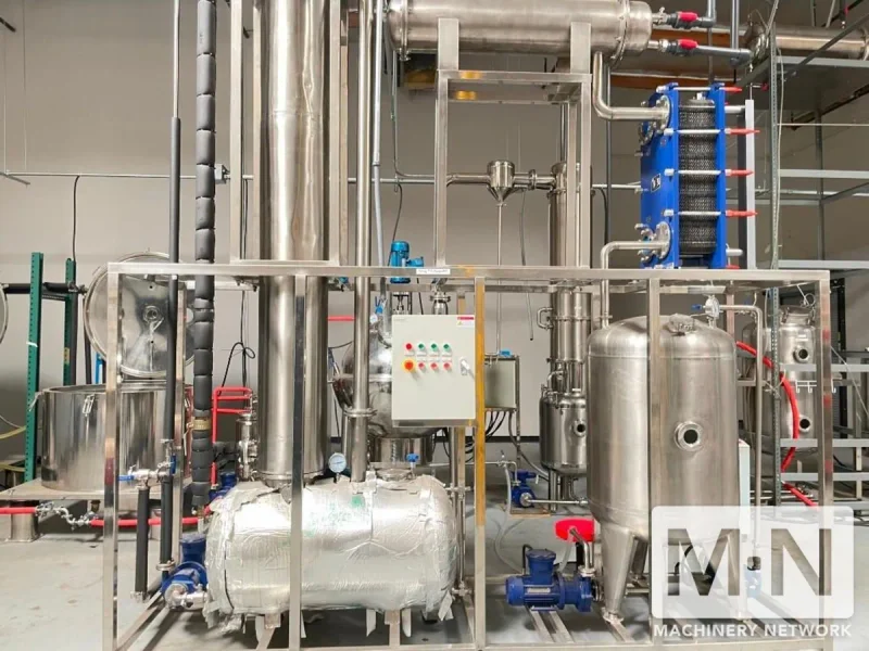 Full Extraction Line: Centrifugal Separator, Falling Film Evaporator, Spherical Vacuum Decompression Evaporator