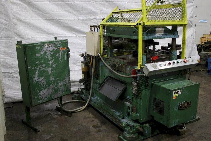 60 TON TISHKEN  4 POST CUTOFF PRESS: STOCK #73911