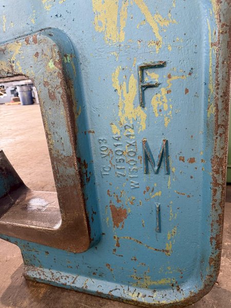 150 TON FRANKLIN MANUFACTURING C FRAME HYDRAULIC WEB PUNCH. STOCK # 0666125