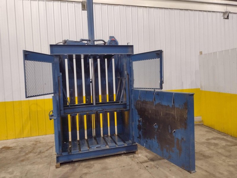 60" x 30" JV CRAM-A-LOT MODEL #60 DOWNSTROKE CARDBOARD VERTICAL BALER: STOCK #23602