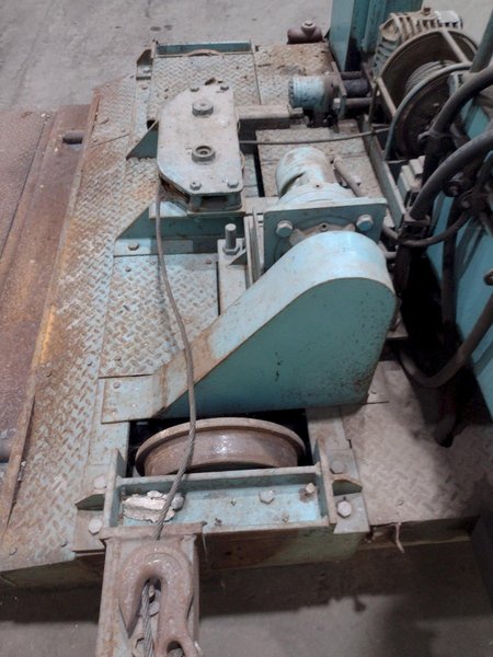 STAR ENGINEERING MODEL #S-3-7 HYDRAULIC POWERED RAIL TRANSFER CART WITH WINCH: STOCK #18491