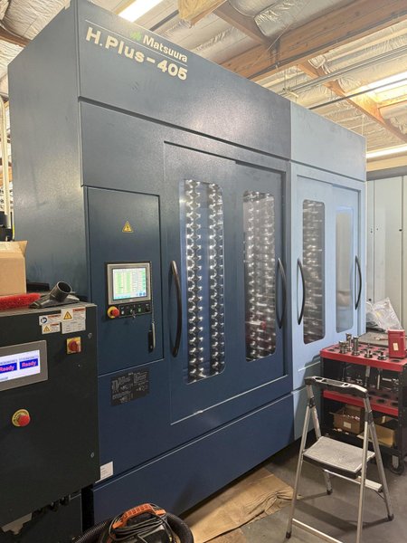 Matsuura H-Plus 405 PC 2 with G-Tech 301 Control, 12K RPM, X,Y,Z 25.984&quot;, 15.74&quot; Pallets, BT40 Taper, 4axis, 240 ATC, Scales, MMU High Speed, Probe, Fastems 12 Pallet, 30HP, New 2017