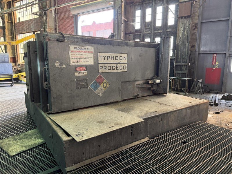 96" TABLE x 30" HIGH PROCECO MODEL #96-30-S ROTARY TABLE PARTS WASHER: YOBRO #26026