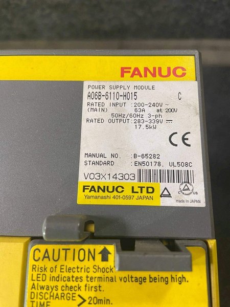 FANUC A06B-6110-H015 Module Series C Power Supply Module