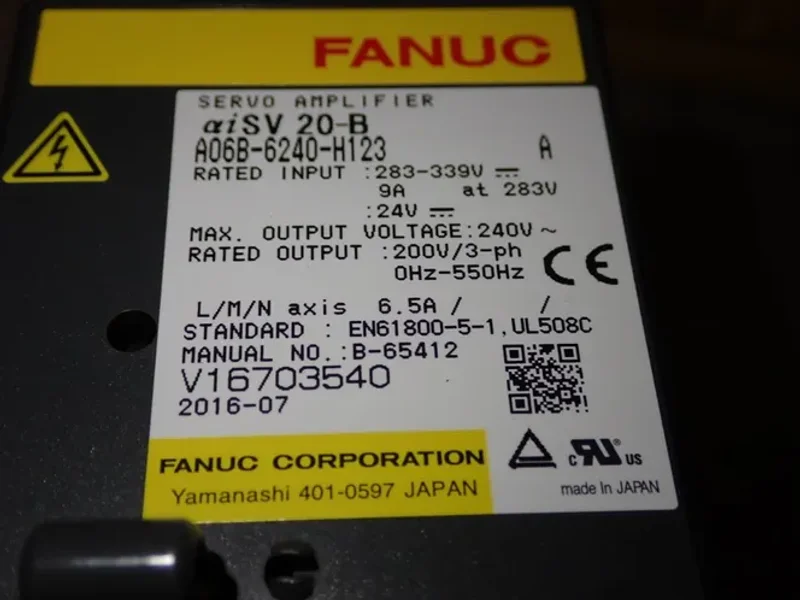 Fanuc Servo Drive - A06b-6240-h123