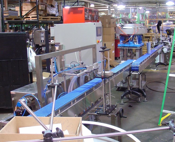 A Packaging Systems Fully Automatic Filling and Labeling Line for Shampoo Bottles, 2009
