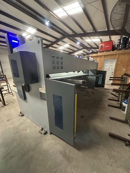1/4″ x 13′ Accurl MS8 MasterCut CNC Guillotine Shear, 2023 – Available Immediately, Backgauge, Light Curtain, Auto Blade Gap/Rake Angle
