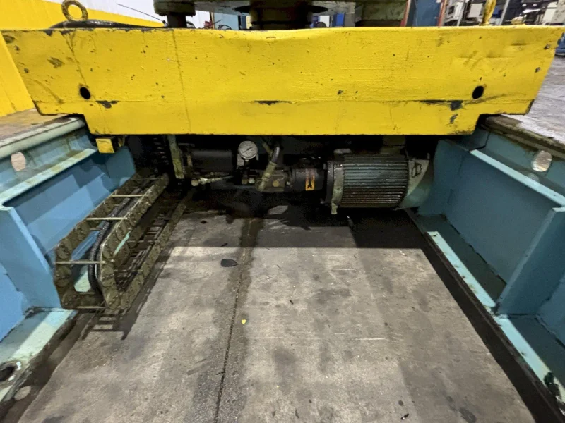 20,000 LBS X 60" ASC MODEL 20/25W DOUBLE END MOTORIZED COIL REEL UNCOILER WITH ASC 30M COIL CAR STOCK# 4409