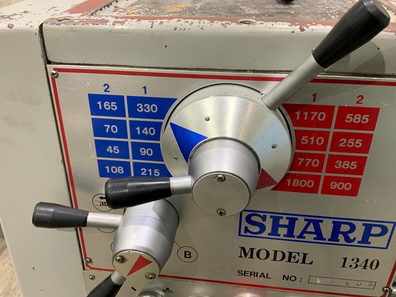 13" X 40" SHARP MODEL 1340 ENGINE LATHE: STOCK #80781