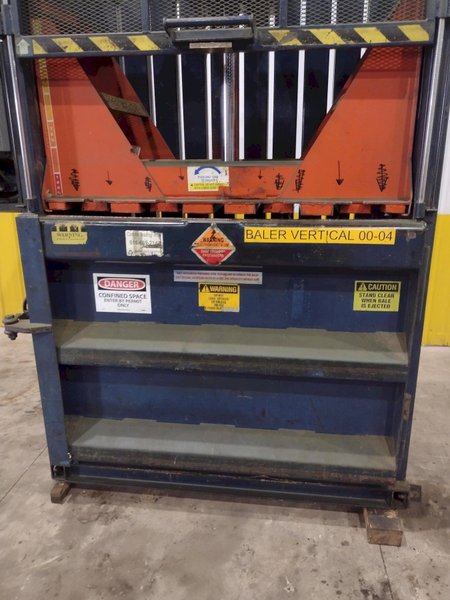 60&quot; X 30&quot; JV MANUFACTURING MODEL #VB60-B HYDRAULIC DOWNSTROKE VERTICAL CARDBOARD BALER: STOCK #23605