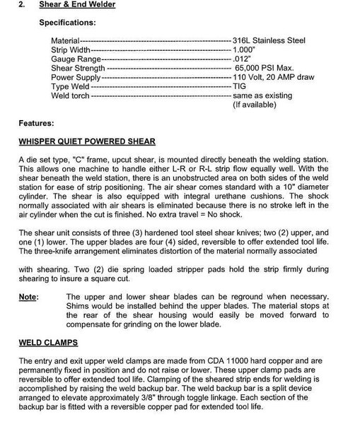 3/8&quot; T&amp;H LEMONT MODEL #WU11-9 STAINLESS TUBE MILL : YOBRO #24545