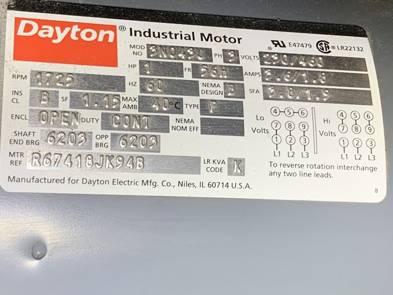 7/16" (12mm) FENN MODEL 1F-2 DIE ROTARY SWAGING MACHINE (14317)