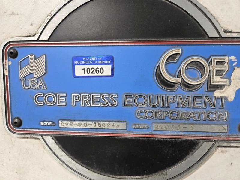 15,000 LBS X 24" X SERVO COE FEED: YOBRO #24921