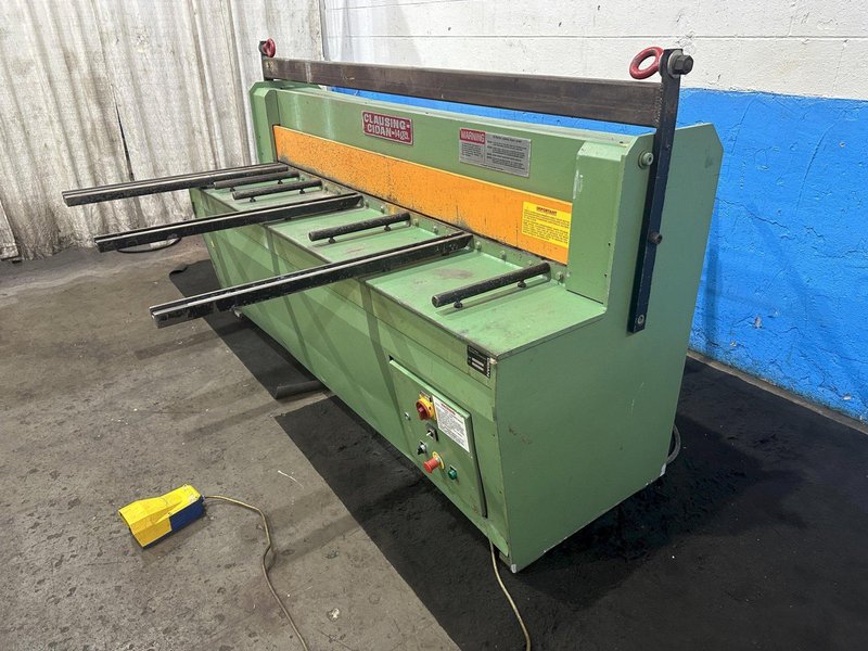 6' X 14 GAUGE: CLAUSING CIDAN POWER SQUARING SHEAR STOCK #77354