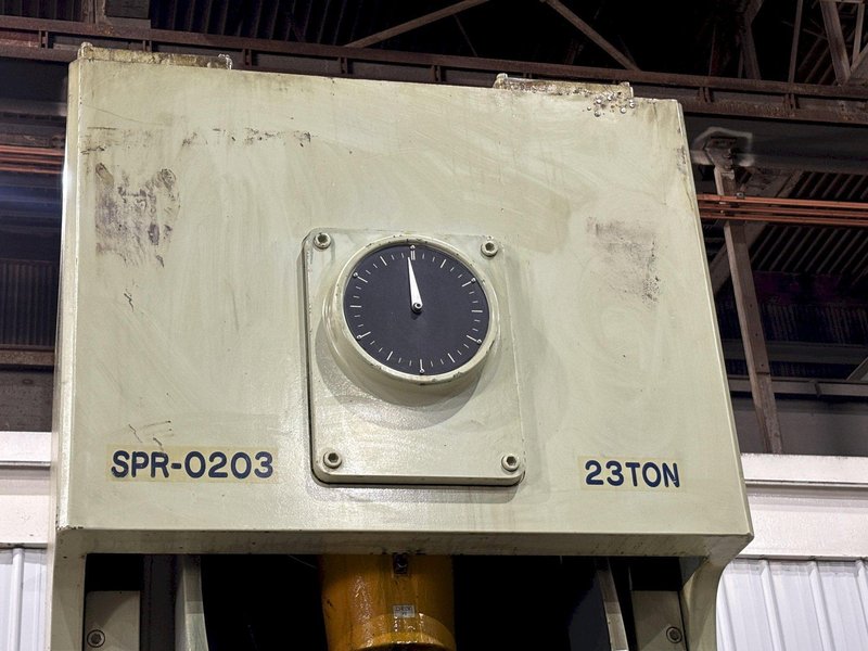 220 TON AIDA MODEL #NC1-200(2) GAP FRAME PRESS, WITH 9.84&quot; STROKE: STOCK #22201