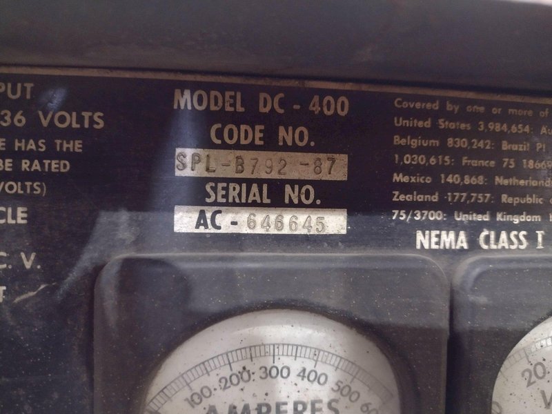 400 AMP LINCOLN MODEL #IDEALARC-DC-400  WELDER / WELDING POWER SOURCE: STOCK #18898