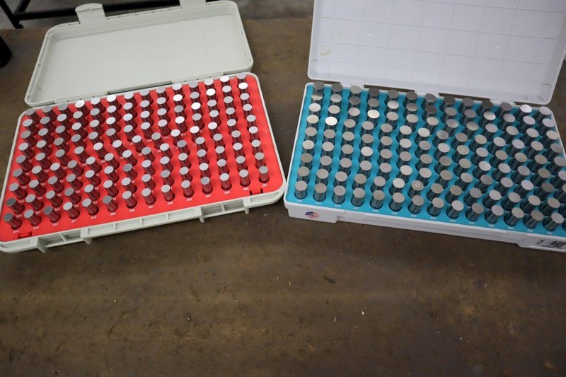 Vermont Pin Gage Set .501" - .625"+, and Meyer Pin Gage Set .626" - .750" +, in Plastic Cases- Auction Item