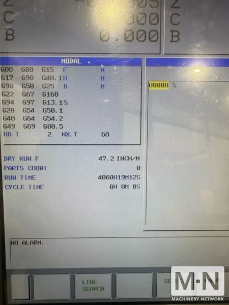 Doosan DVF-5000 CNC Vertical Machining Center, 2019 w/5th Axis Trunnion Table &amp; B Axis