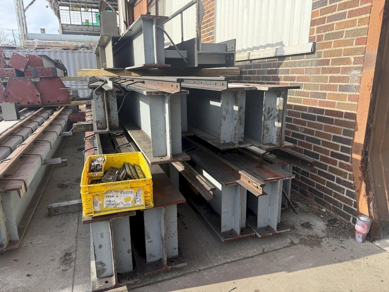 7.5 TON x 48'-9'' x KONE CRANES FREE STANDING CRANE SYSTEM, COMPLETE WITH 140' RUNWAY BEAMS AND UPRIGHTS: YOBRO #24534