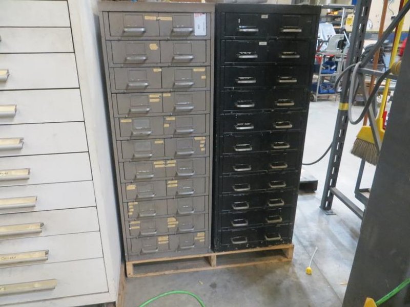 (2) 11 Drawer Cabinets and Contents - Auction Item